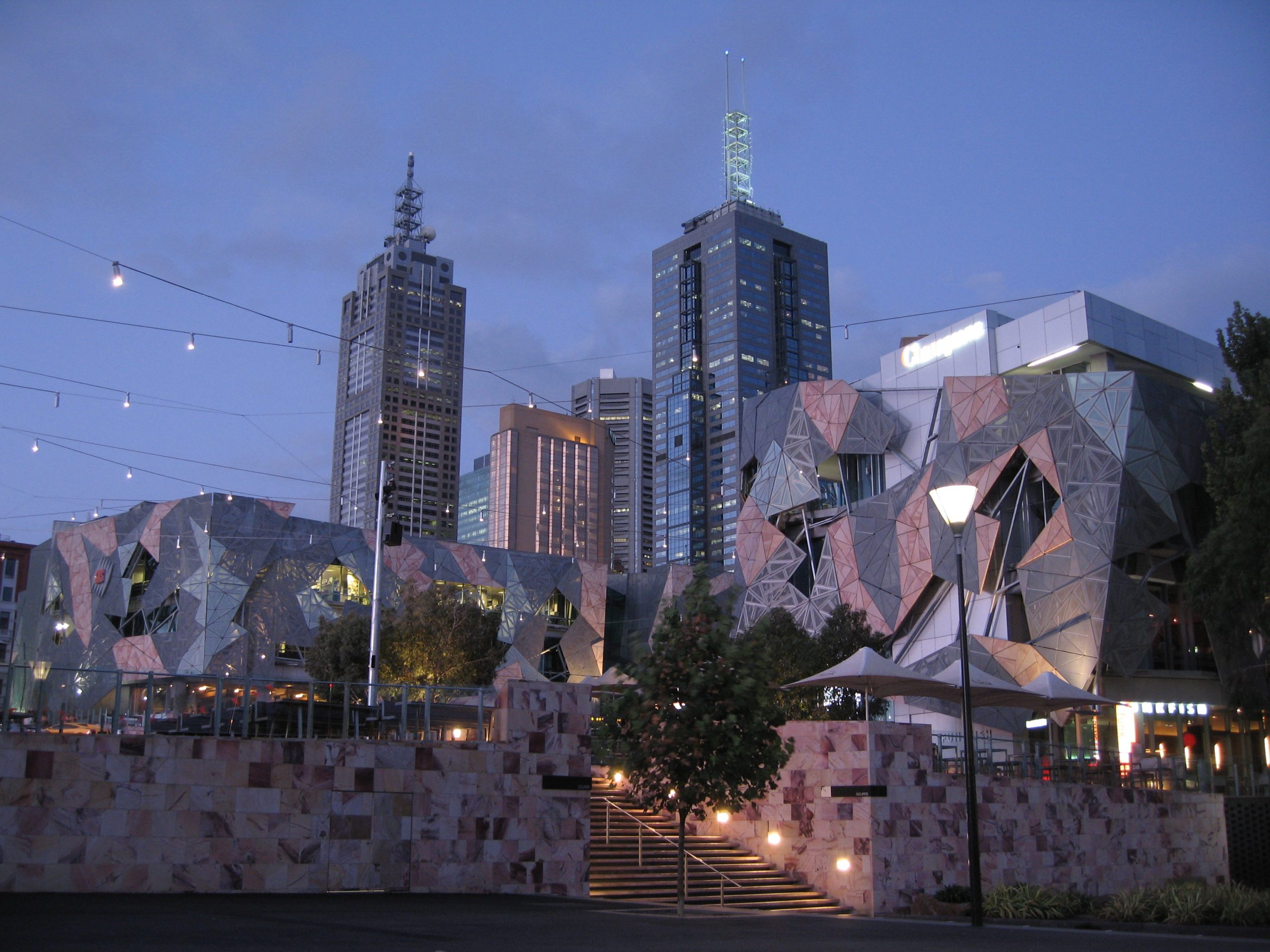 Federation Square in Melbourne, Australia.